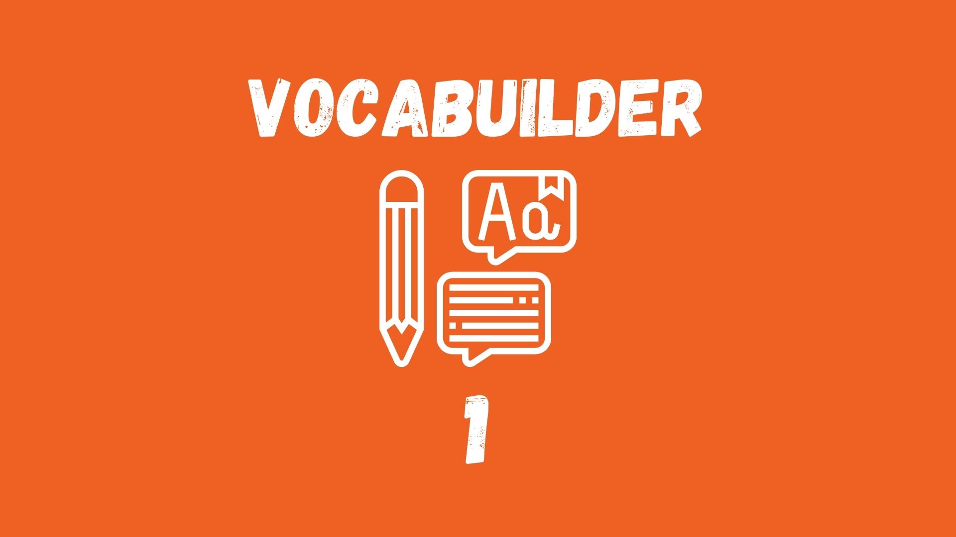 English Activities Vocabuilder 01