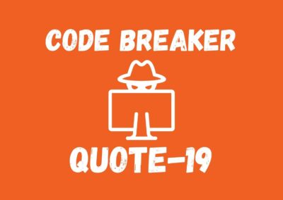 Code Breaker 19 | Quote by Albert Einstein