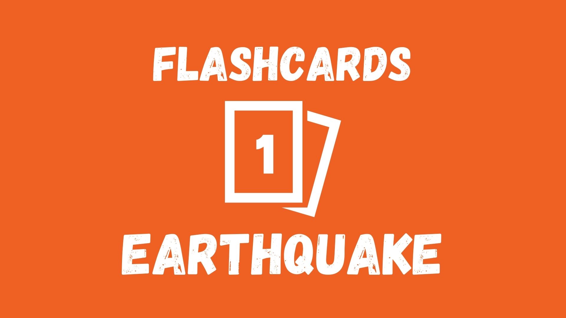 English Plus Vocabulary Builder Flashcards EP636 Earthquake