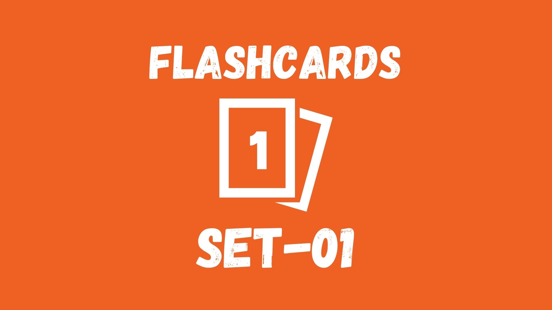 English Vocabulary Builder Flashcards Set 01
