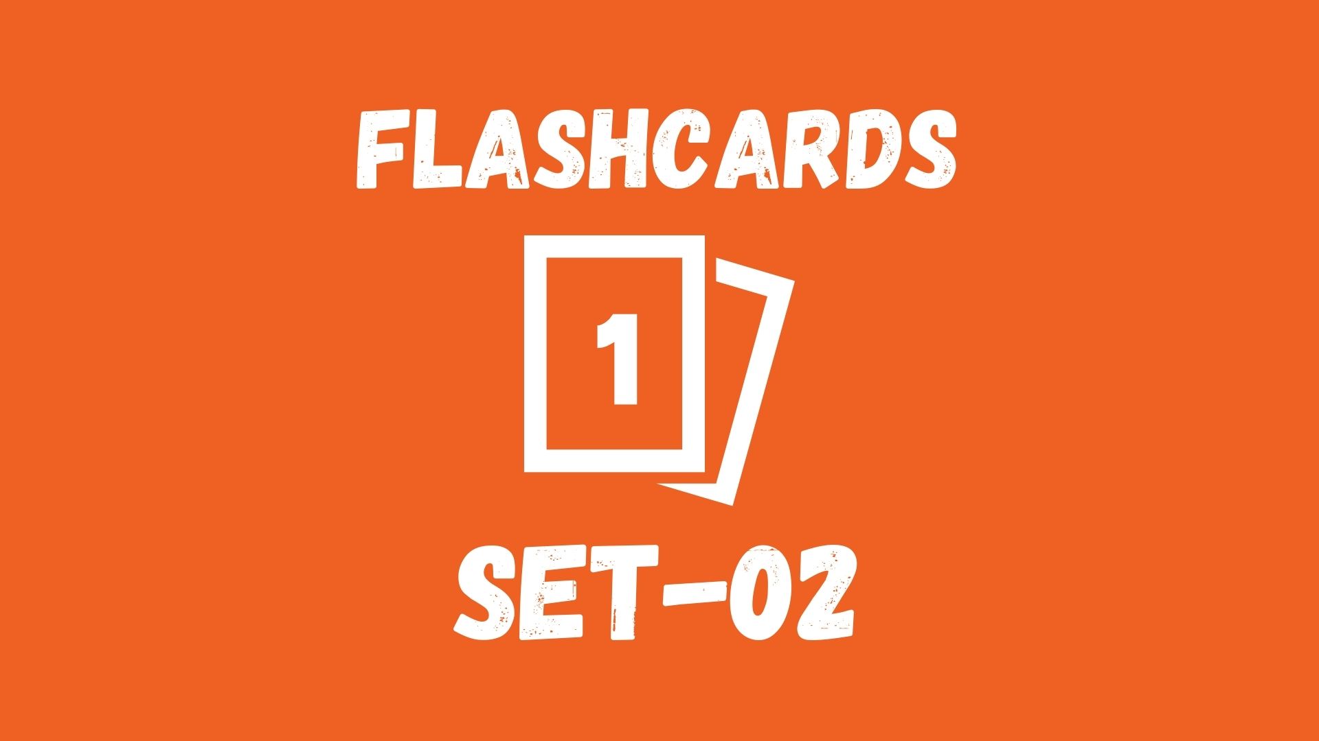 English Vocabulary Builder Flashcards Set 02