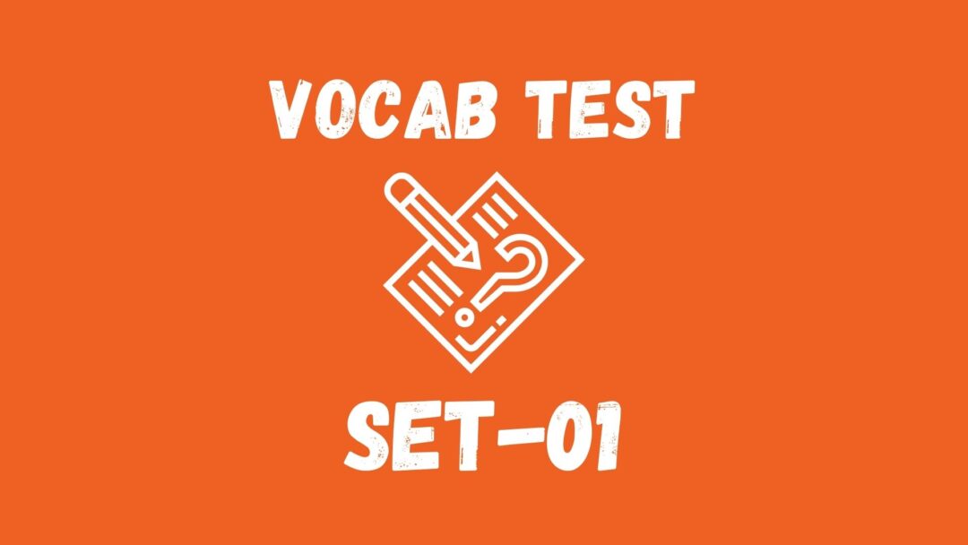 English Vocabulary Builder Test Set 01