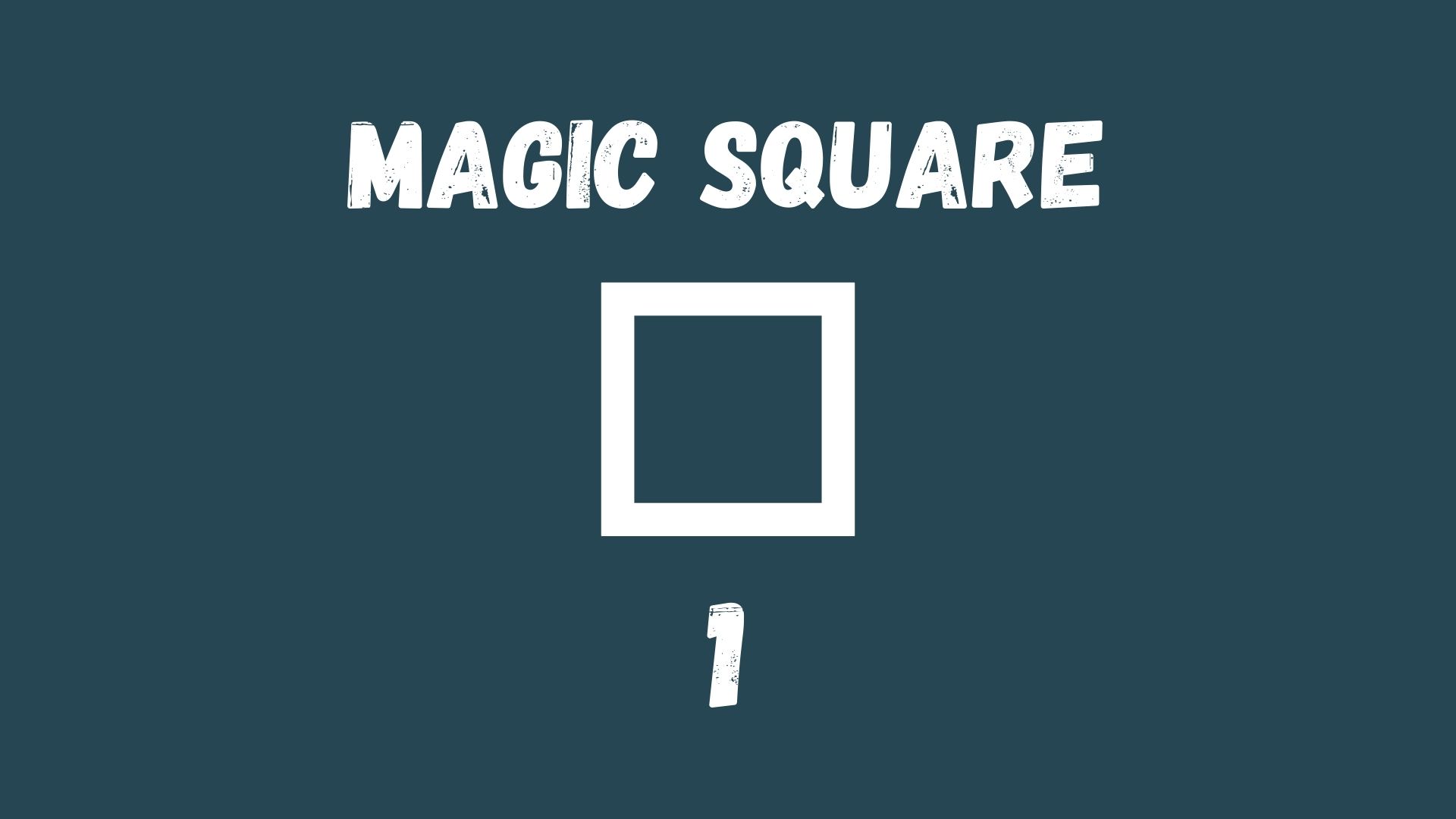 Logic and Math Games and Puzzles Magic Square 01