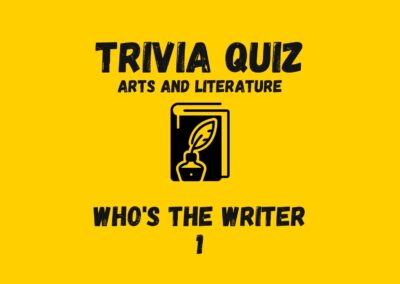 Trivia Quizzes | Who is the Writer 1?