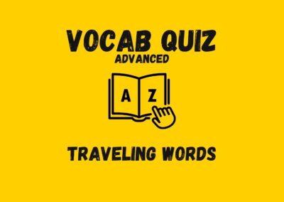 How Well Do You Know Traveling Words?
