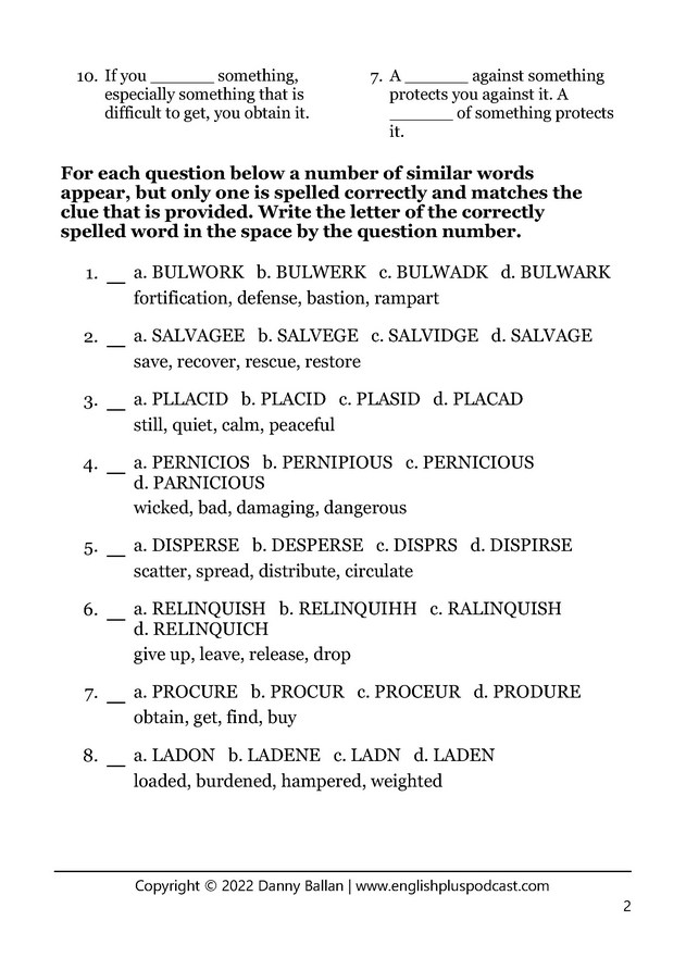 Episode 686 The Wreck of the Ten Sail Word Power PDF Practice Worksheet Page 03