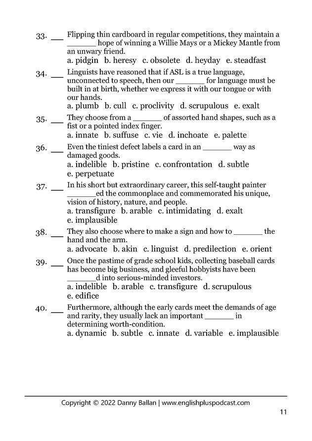 Episode 686 The Wreck of the Ten Sail Word Power PDF Practice Worksheet Page 12
