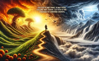 Success is not final, failure is not fatal: It is the courage to continue that counts