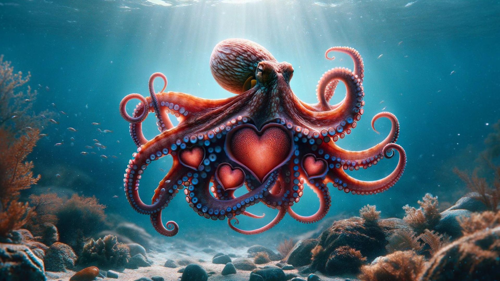 Did you know that octopuses have three hearts