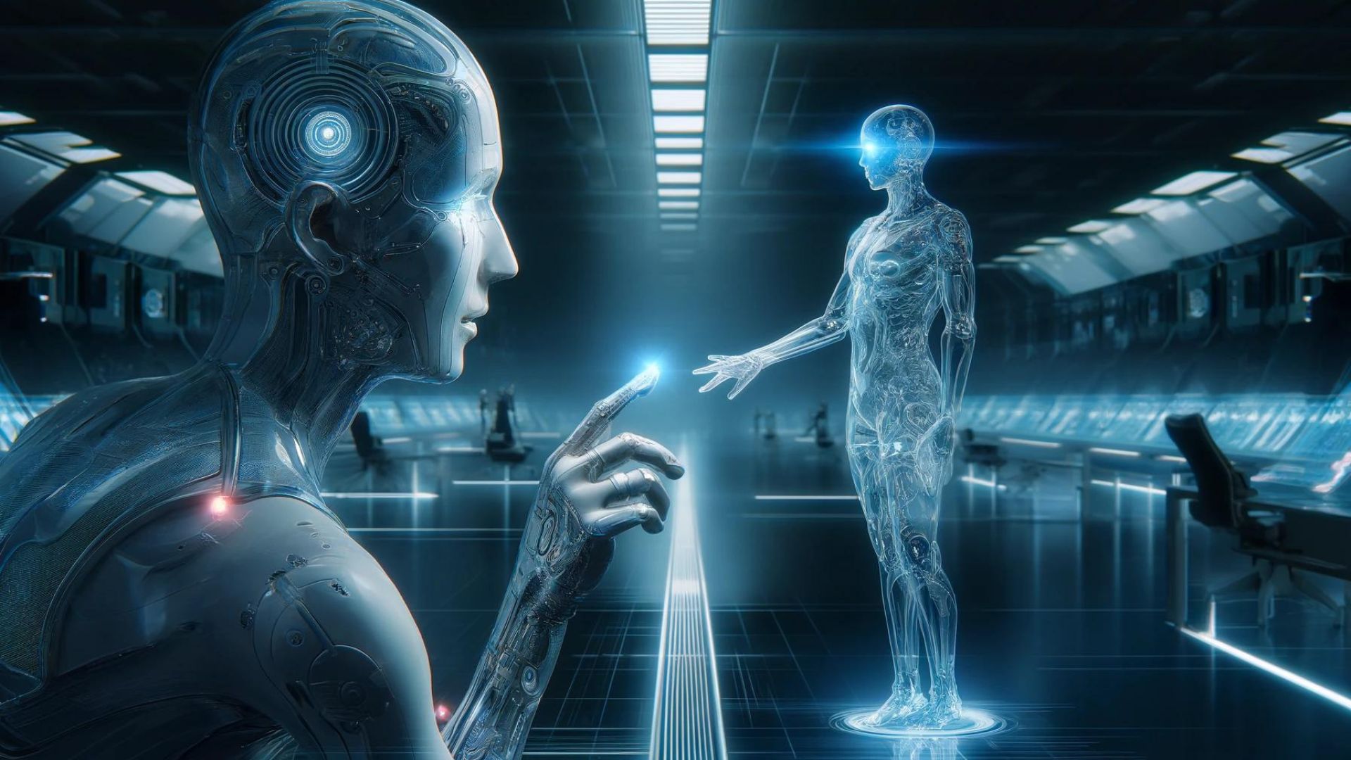 In the future where does the line between humans and machines blur