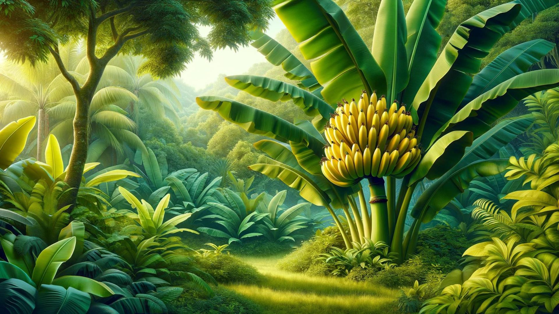 Bananas grow on trees