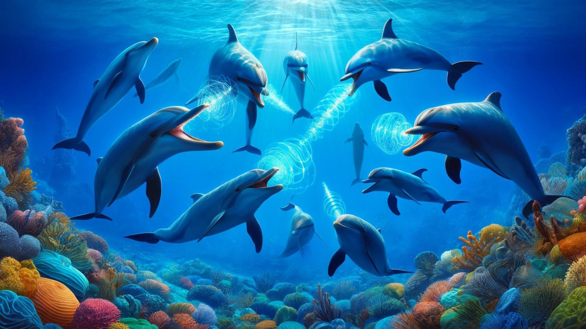 dolphins give themselves names through unique whistle sounds
