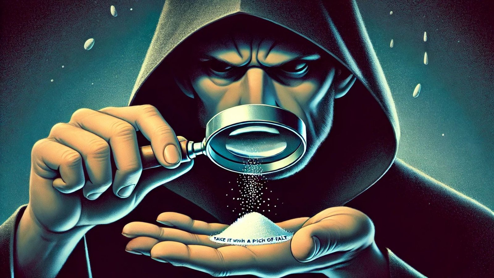 Take it with a pinch of salt