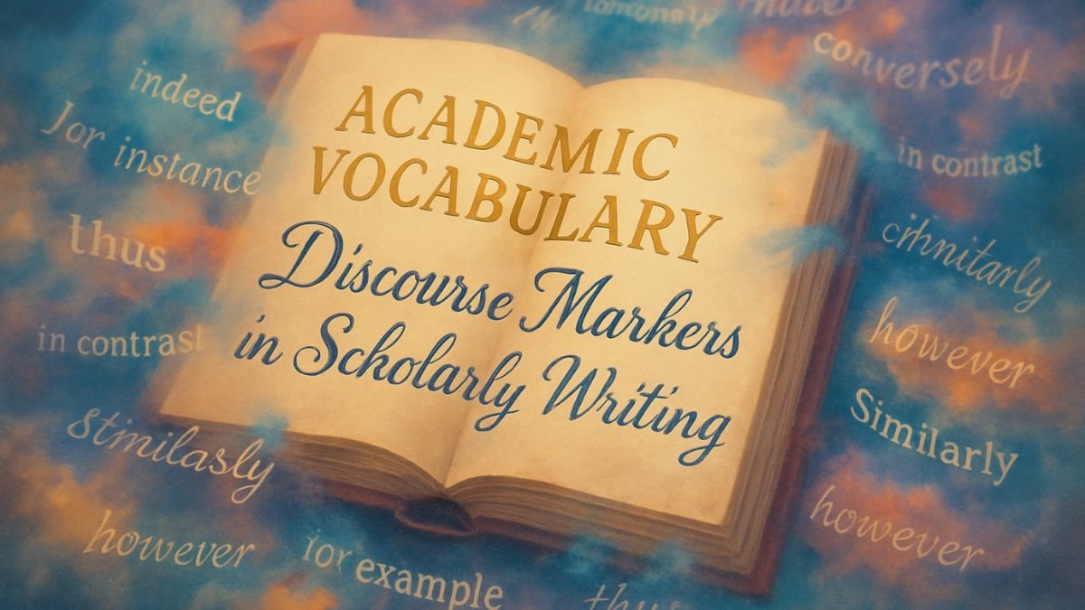 Academic Vocabulary – Discourse Markers in Scholarly Writing Academic Vocabulary – Discourse Markers in Scholarly Writing