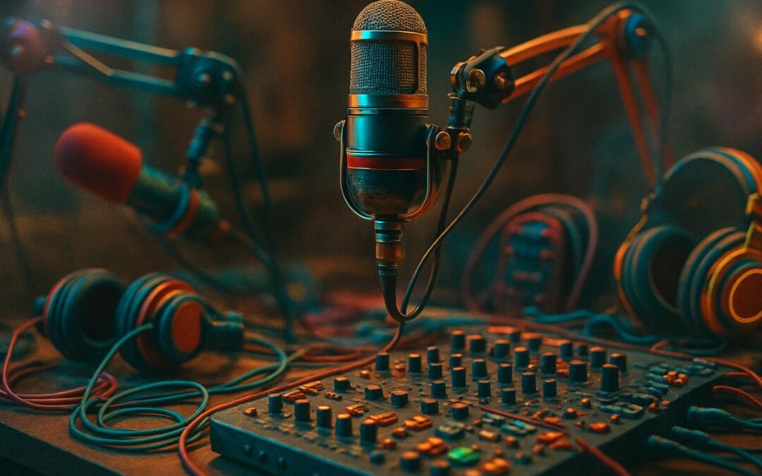 Create a how-to guide explaining how to set up a podcast studio. | Writing Practice