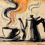 Why does coffee overflow when the kettle is on fire
