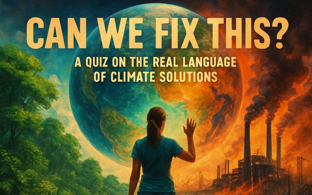 Can We Fix This? A Quiz on the Real Language of Climate Solutions