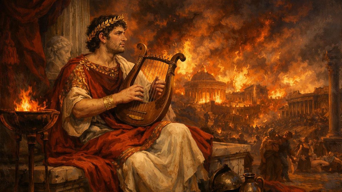 Nero fiddled while Rome burned myth