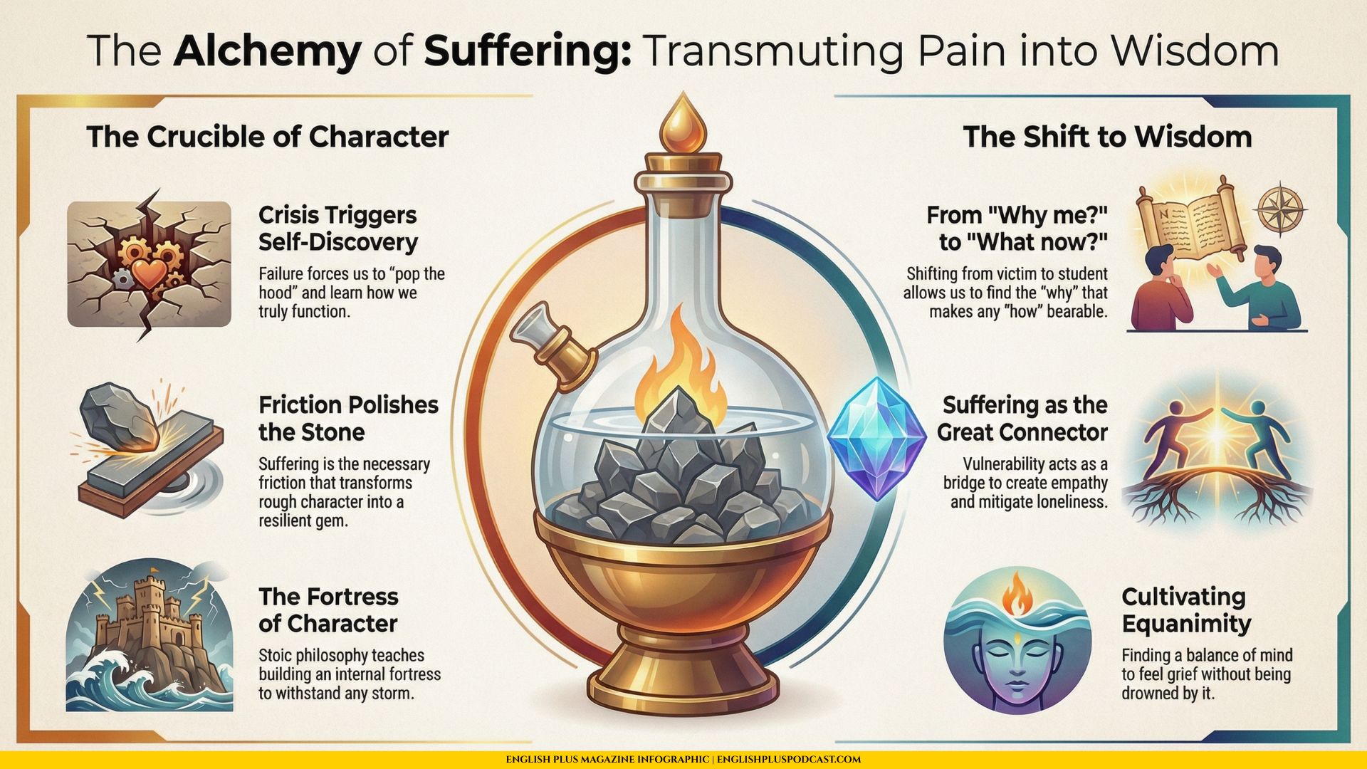 The Alchemy of Agony Infographic