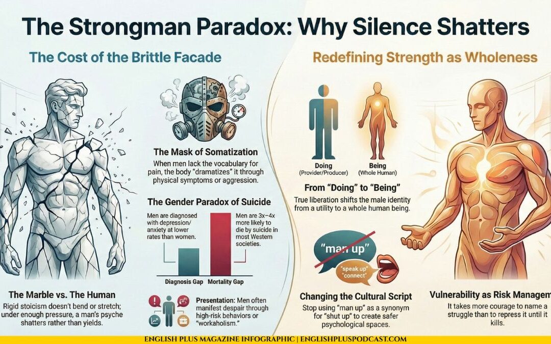 The Strongman Paradox: Why Male Silence is Lethal & How to Redefine Strength