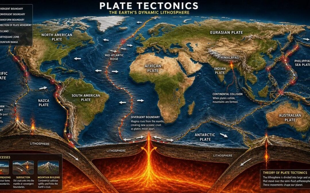 Plate Tectonics: How Moving Continents Shape Our World and Why Earthquakes Happen