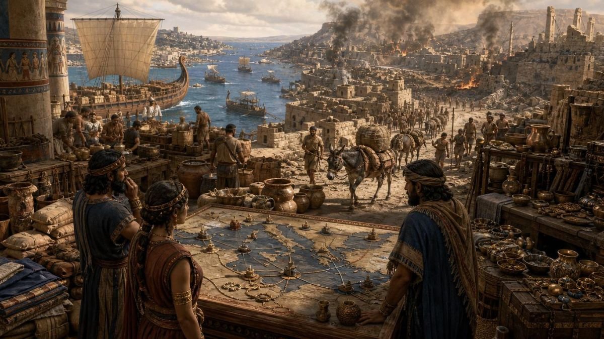 The Bronze Age Collapse and Global Supply Chains