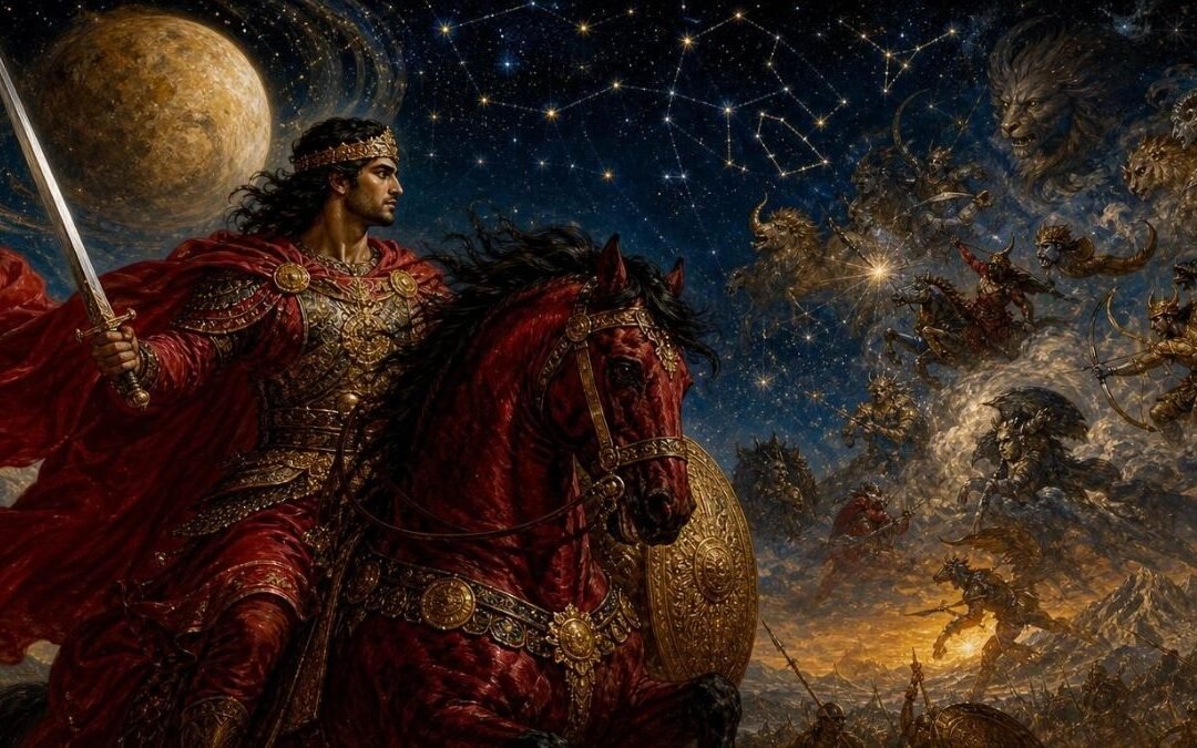 The Crimson Warrior: The Persian Myth of Bahram and the Battles Among the Stars