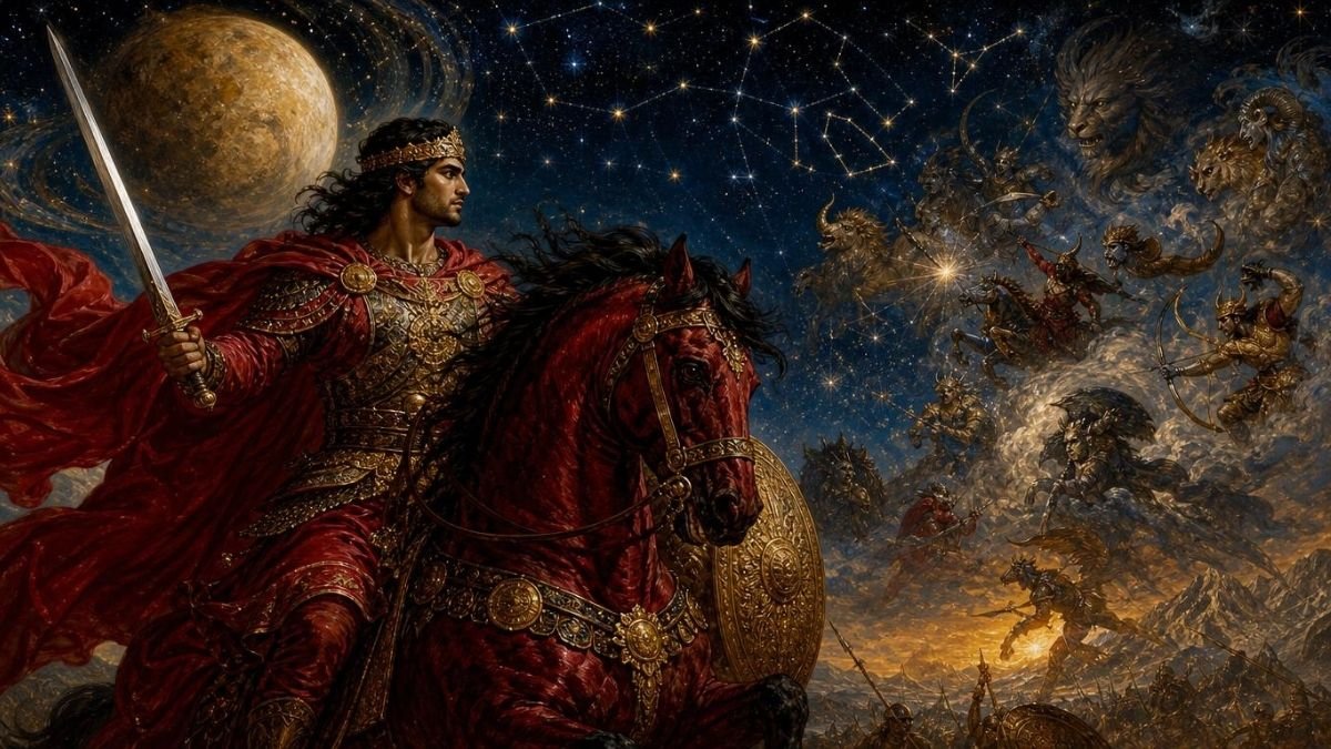 The Persian Myth of Bahram and the Battles Among the Stars